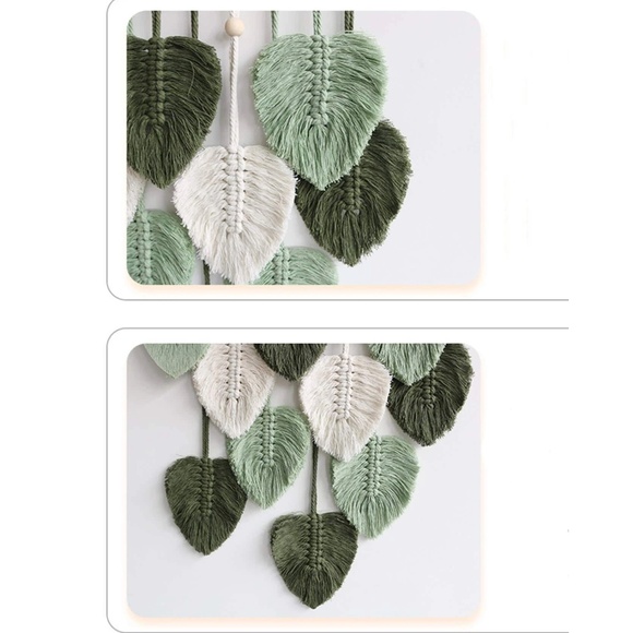 Macrame Leaves Wall Decor - Picture 3 of 4